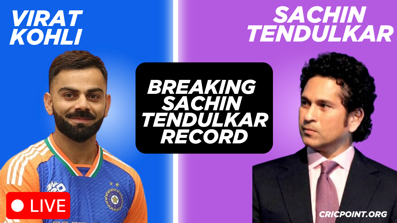 Virat Kohli Just 58 Runs Away from Breaking Sachin Tendulkar's 147-Year-Old Record