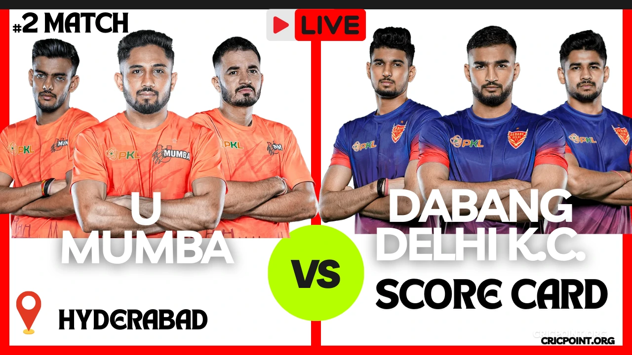 Pro Kabaddi League 2024: Dabang Delhi K.C. vs U Mumba (18 Oct 2024) – Full Scorecard, Highlights